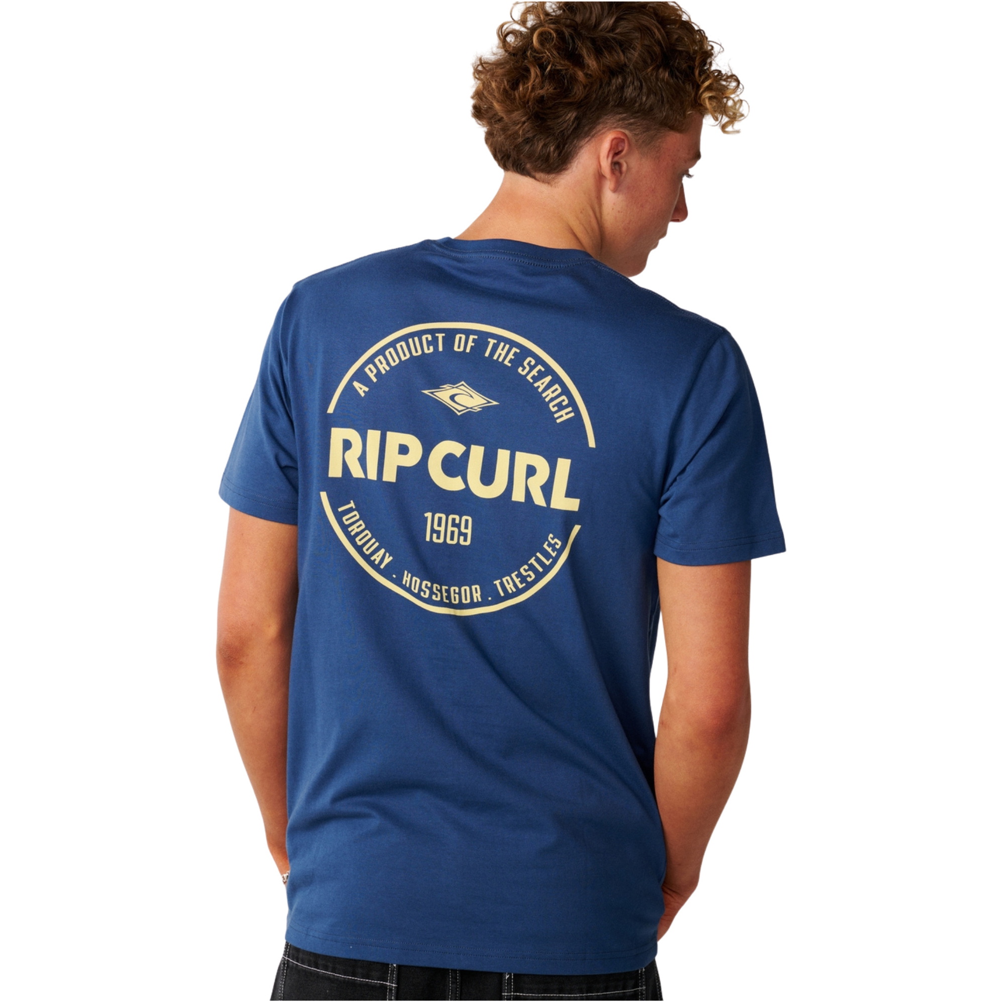 2026 Rip Curl Mens Staple T-Shirt 12RMTE - Light Navy